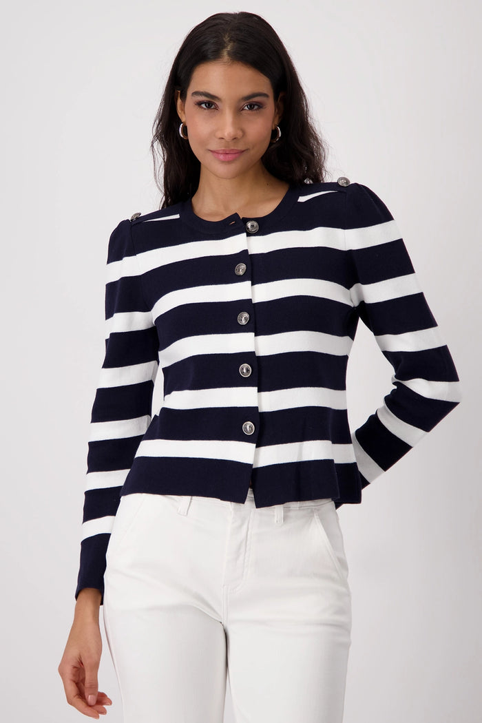 Monari Striped Cardigan 409228