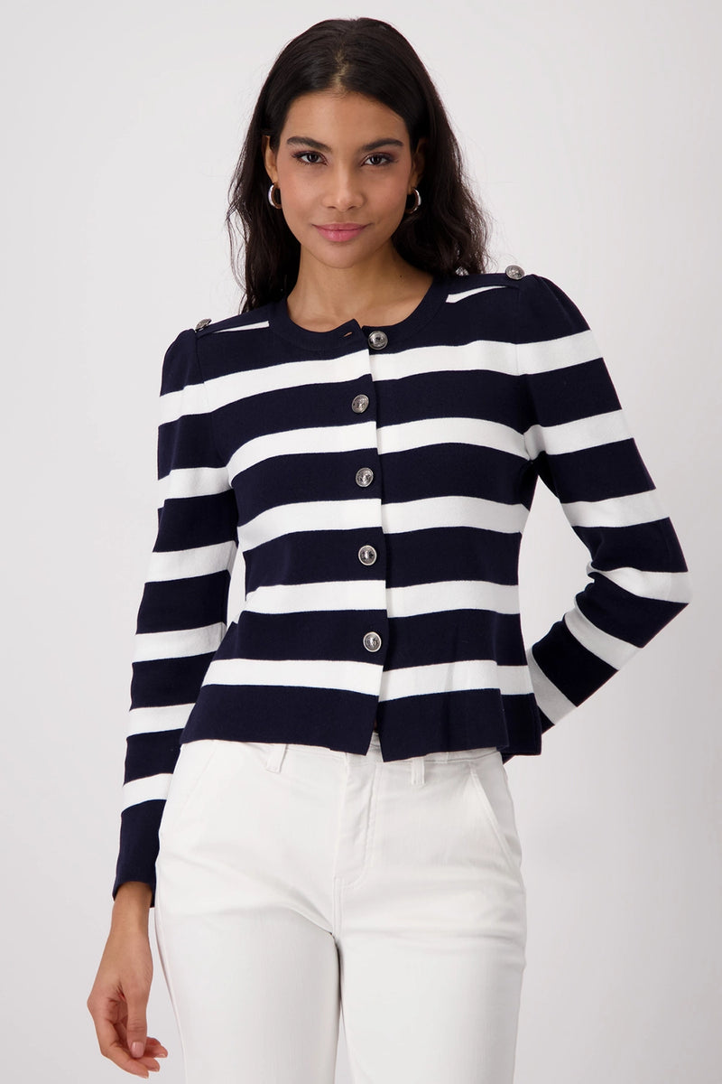 Monari Striped Cardigan 409228