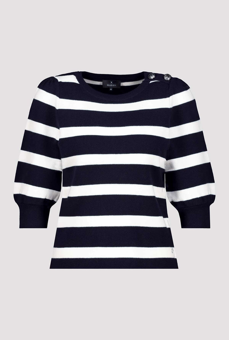 Monari Striped Knitted Jumper 409232