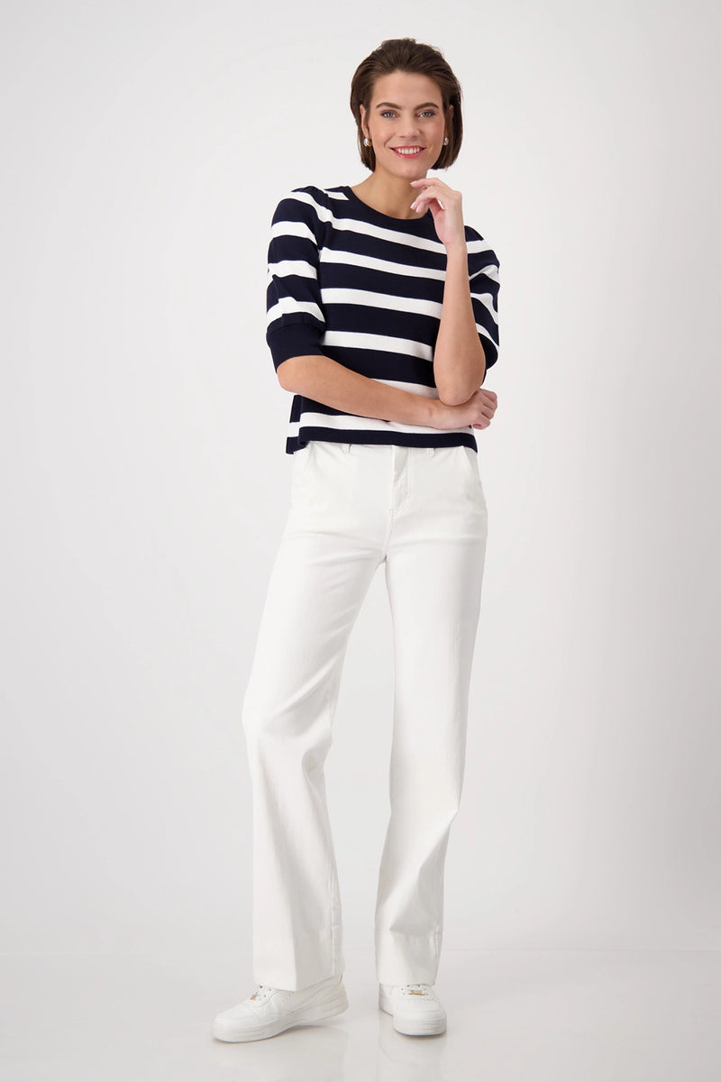 Monari Striped Knitted Jumper 409232