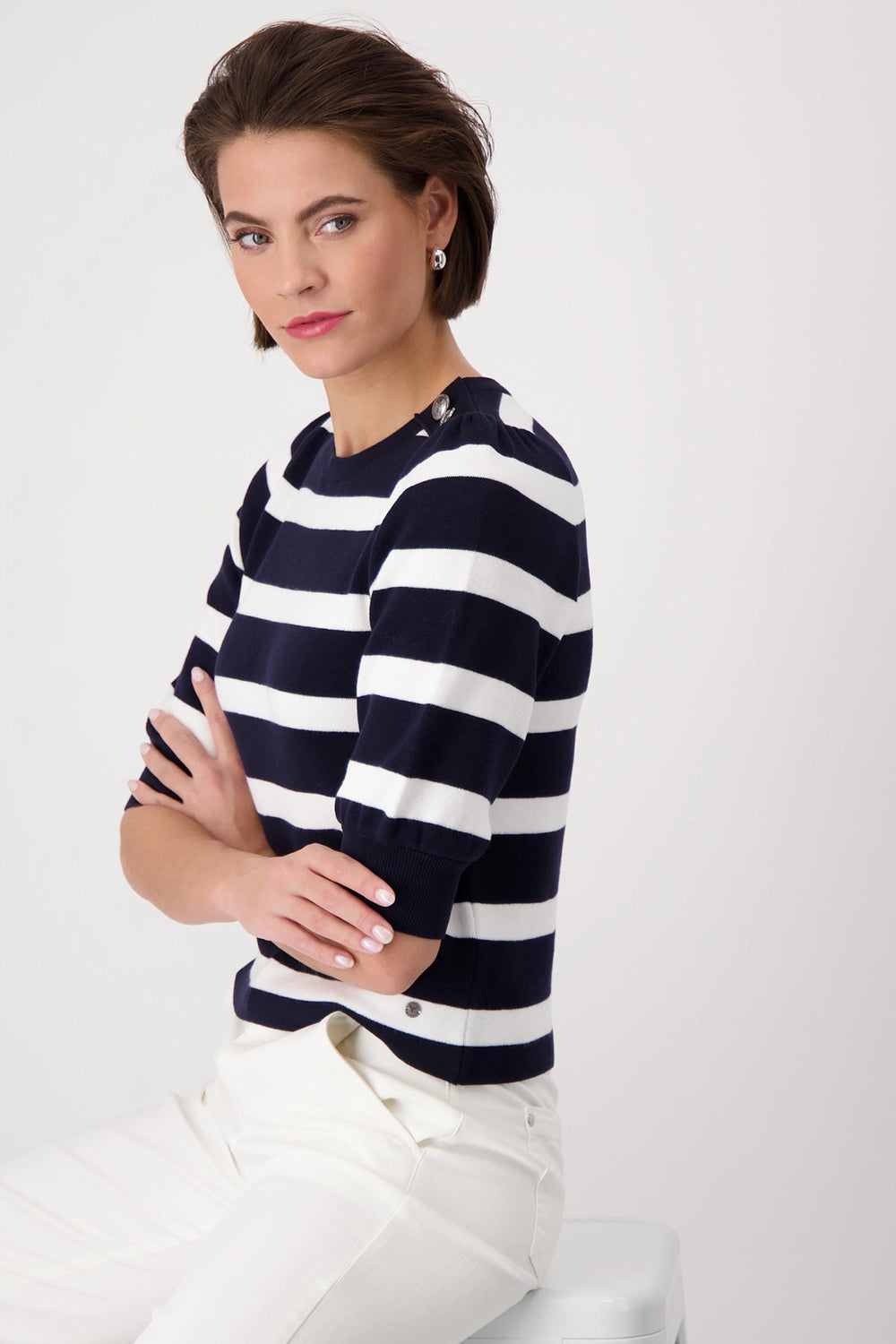 Monari Striped Knitted Jumper 409232