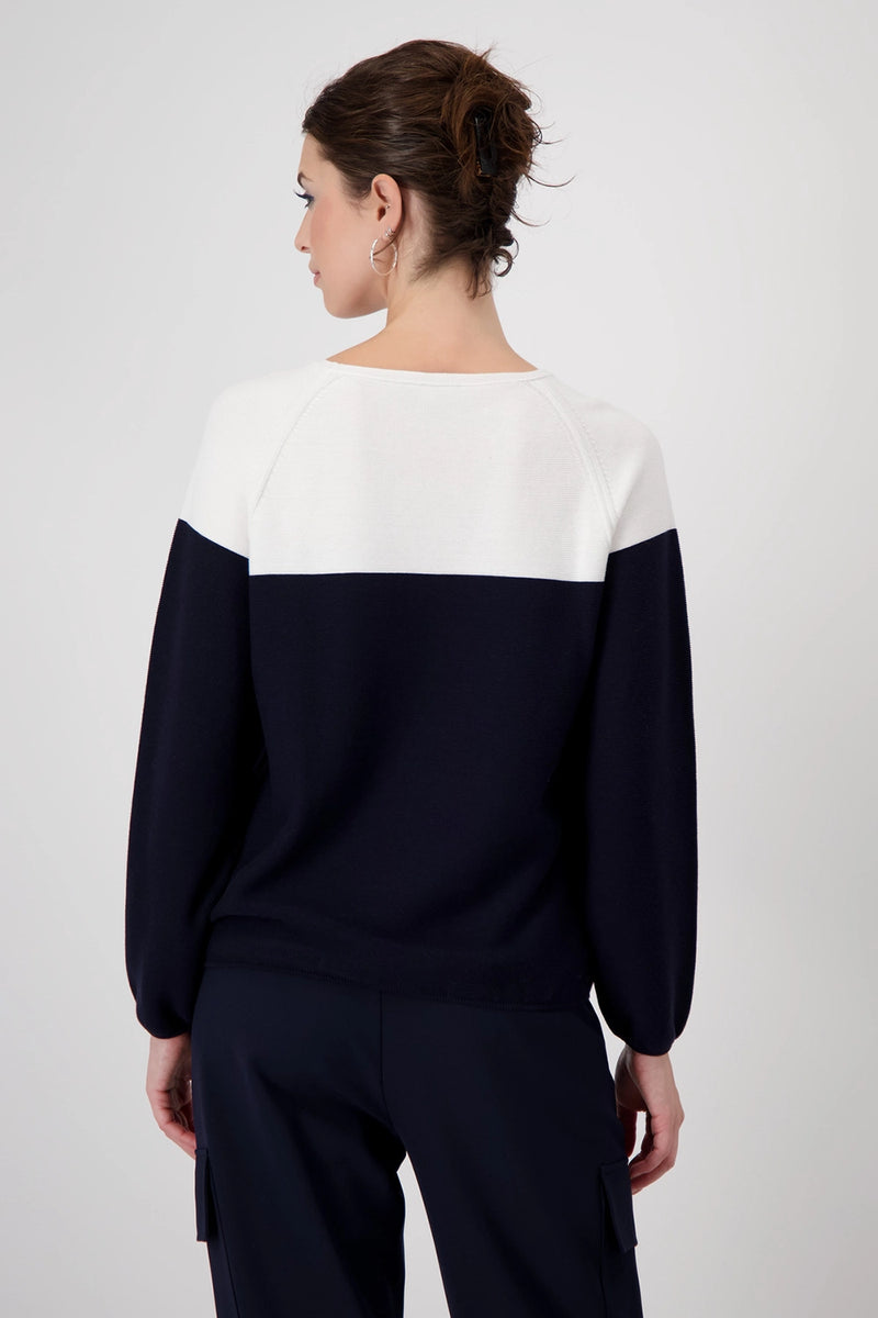 Monari Colour Block Jumper 409242