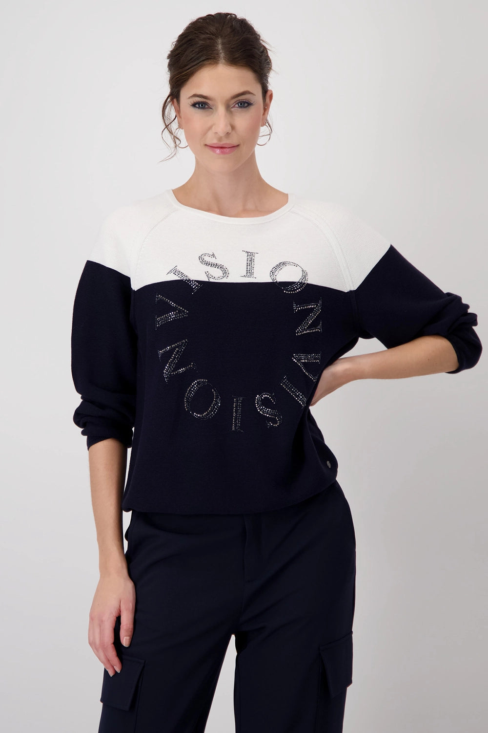 Monari Colour Block Jumper 409242