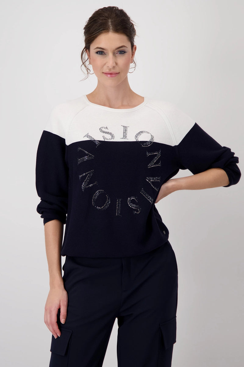 Monari Colour Block Jumper 409242