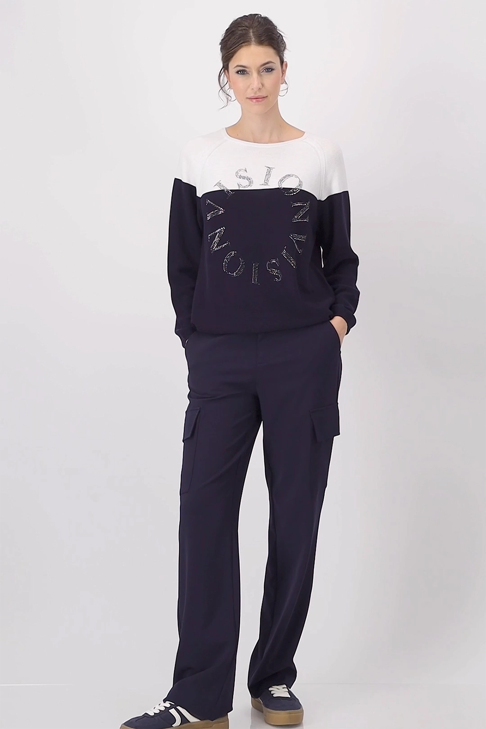 Monari Colour Block Jumper 409242