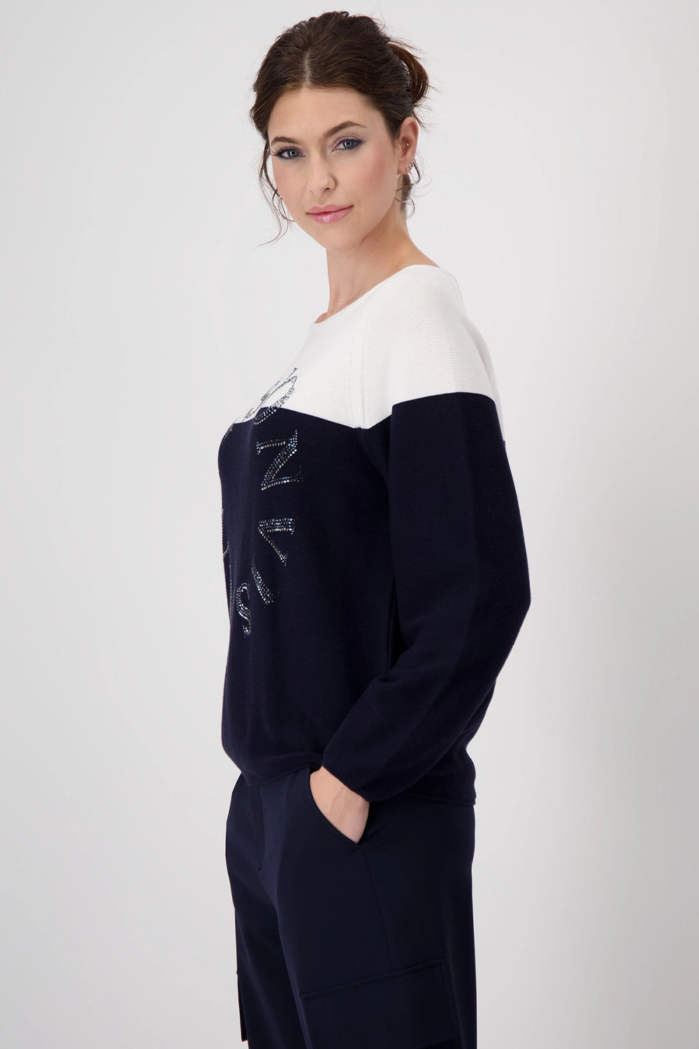 Monari Colour Block Jumper 409242