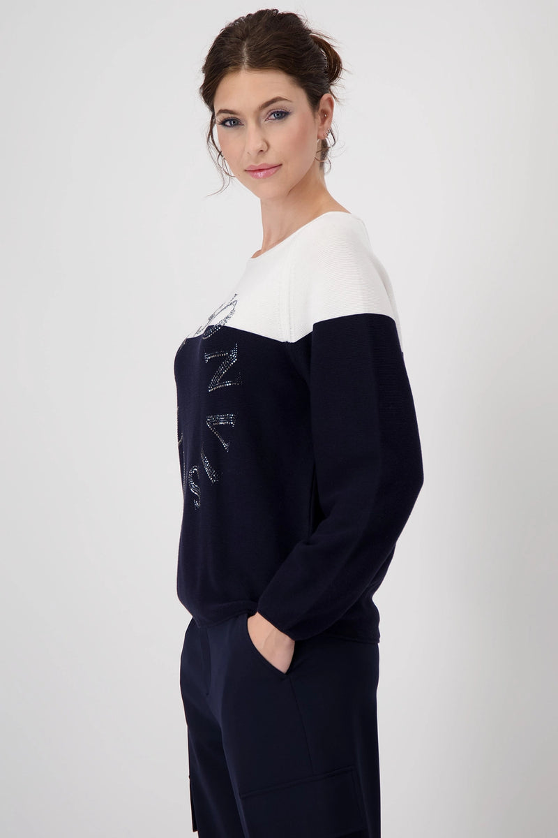Monari Colour Block Jumper 409242