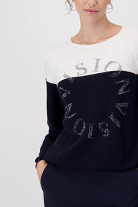 Monari Colour Block Jumper 409242