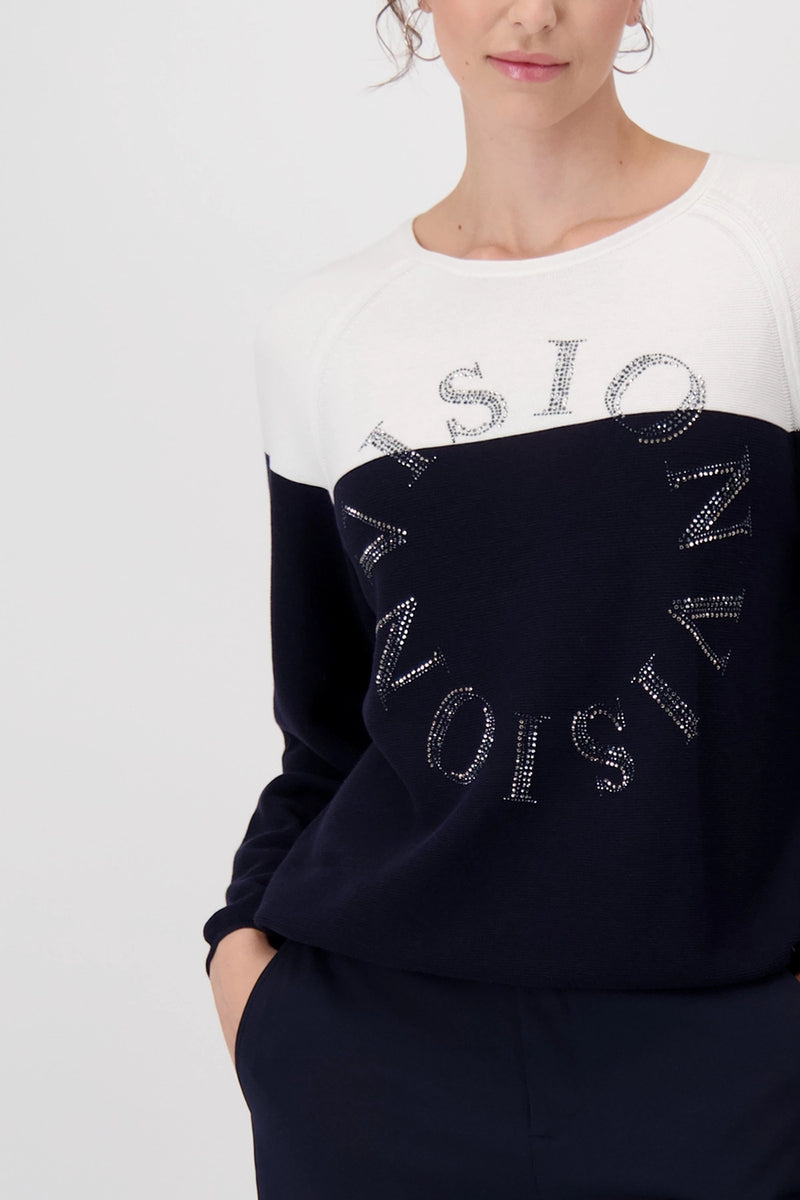 Monari Colour Block Jumper 409242