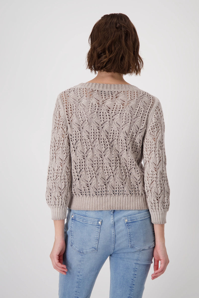 Monari Ajour jumper with embellishment 409246