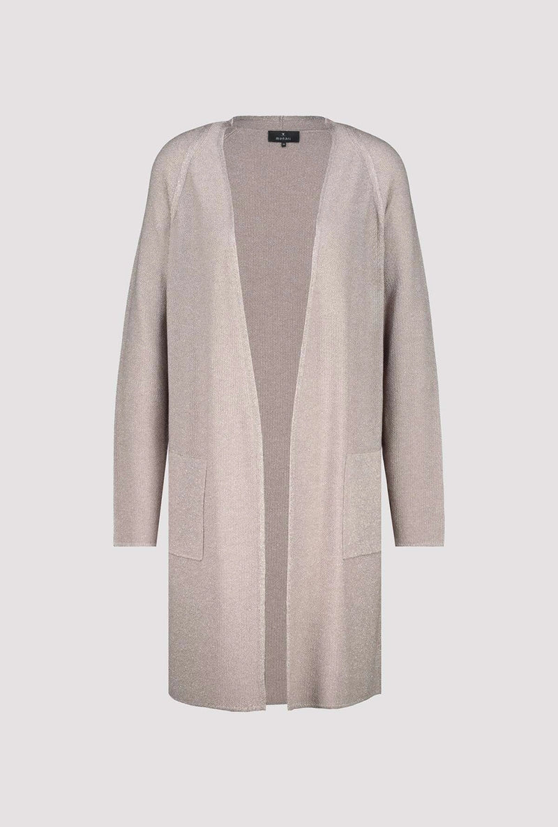 Monari Knitted open cardigan with lurex 409247