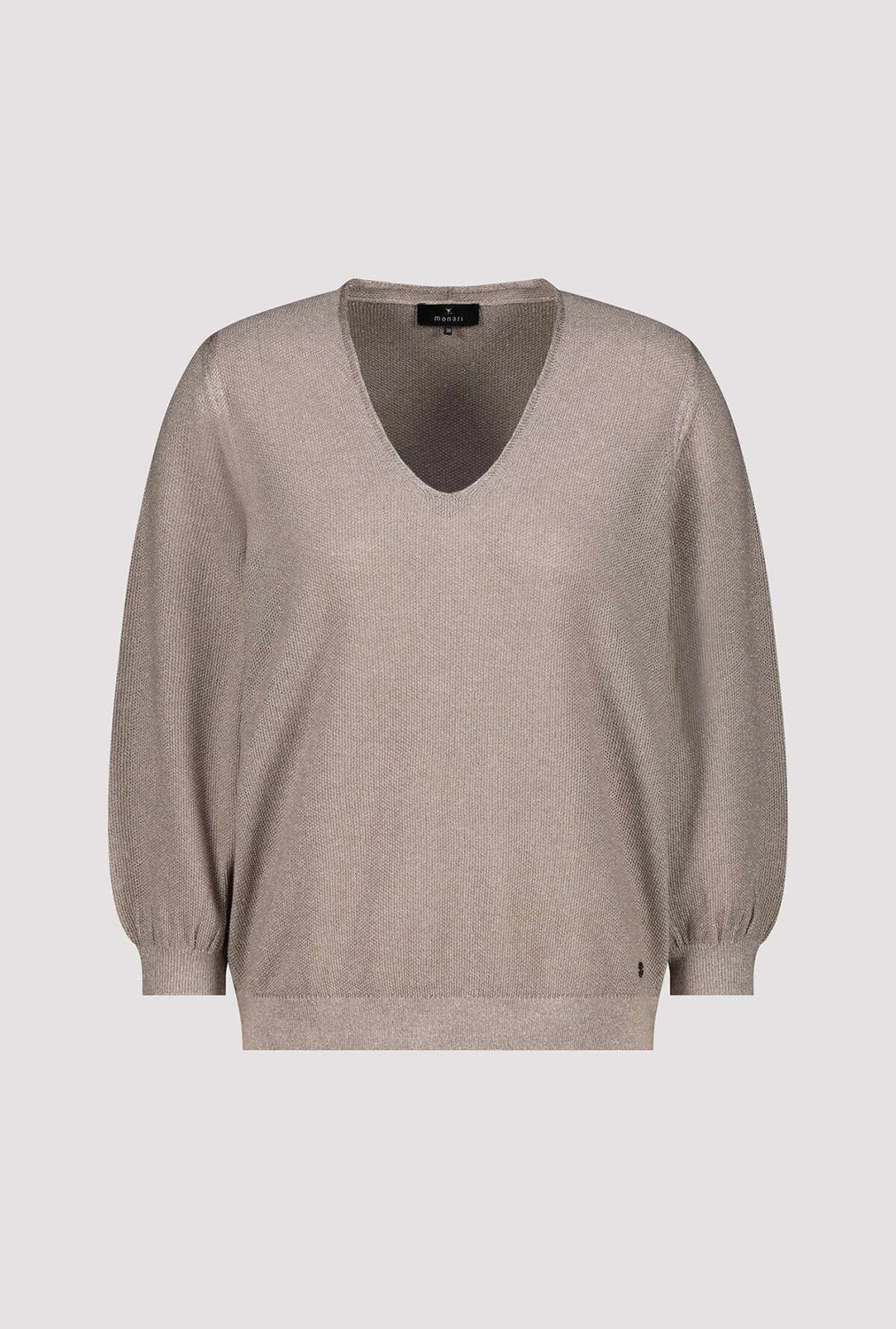 Monari Knitted Jumper with Rice Grain Pattern 409248