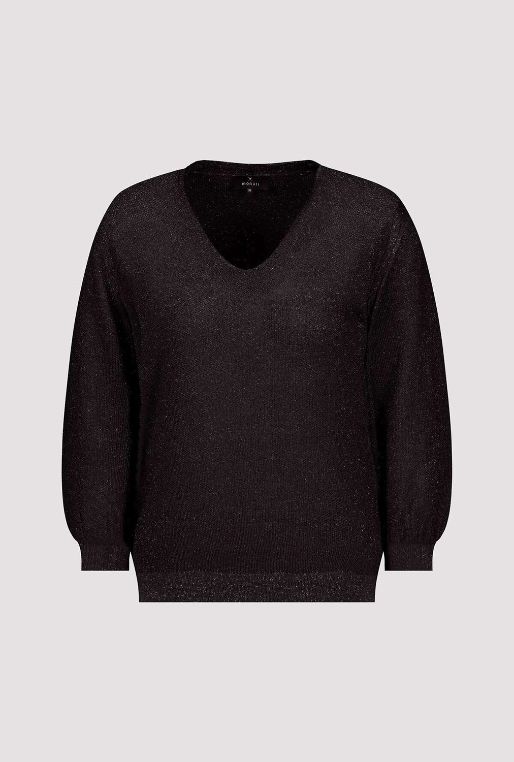 Monari Knitted Jumper with Rice Grain Pattern 409248