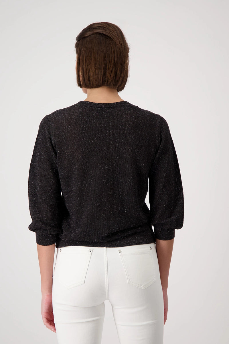 Monari Knitted Jumper with Rice Grain Pattern 409248