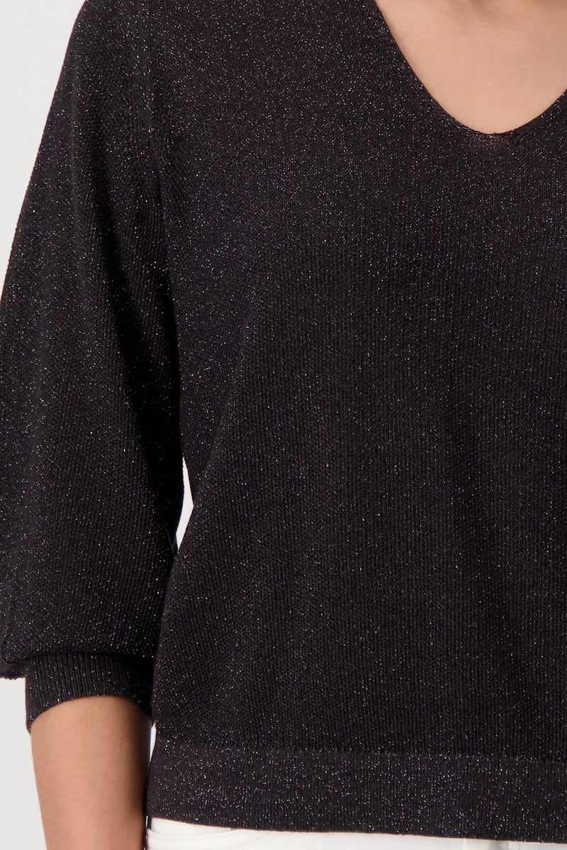 Monari Knitted Jumper with Rice Grain Pattern 409248