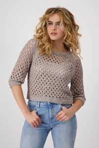 Monari Knitted Jumper with Sequins 409249