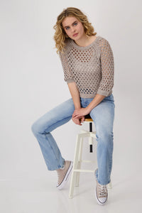 Monari Knitted Jumper with Sequins 409249