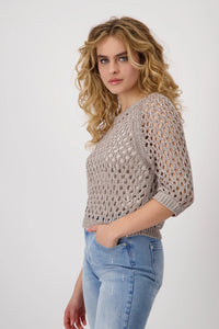 Monari Knitted Jumper with Sequins 409249