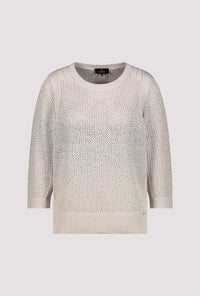 Monari Knitted Jumper with Embellishment 409272
