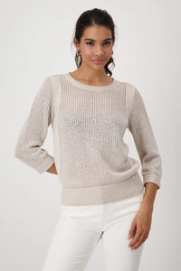 Monari Knitted Jumper with Embellishment 409272