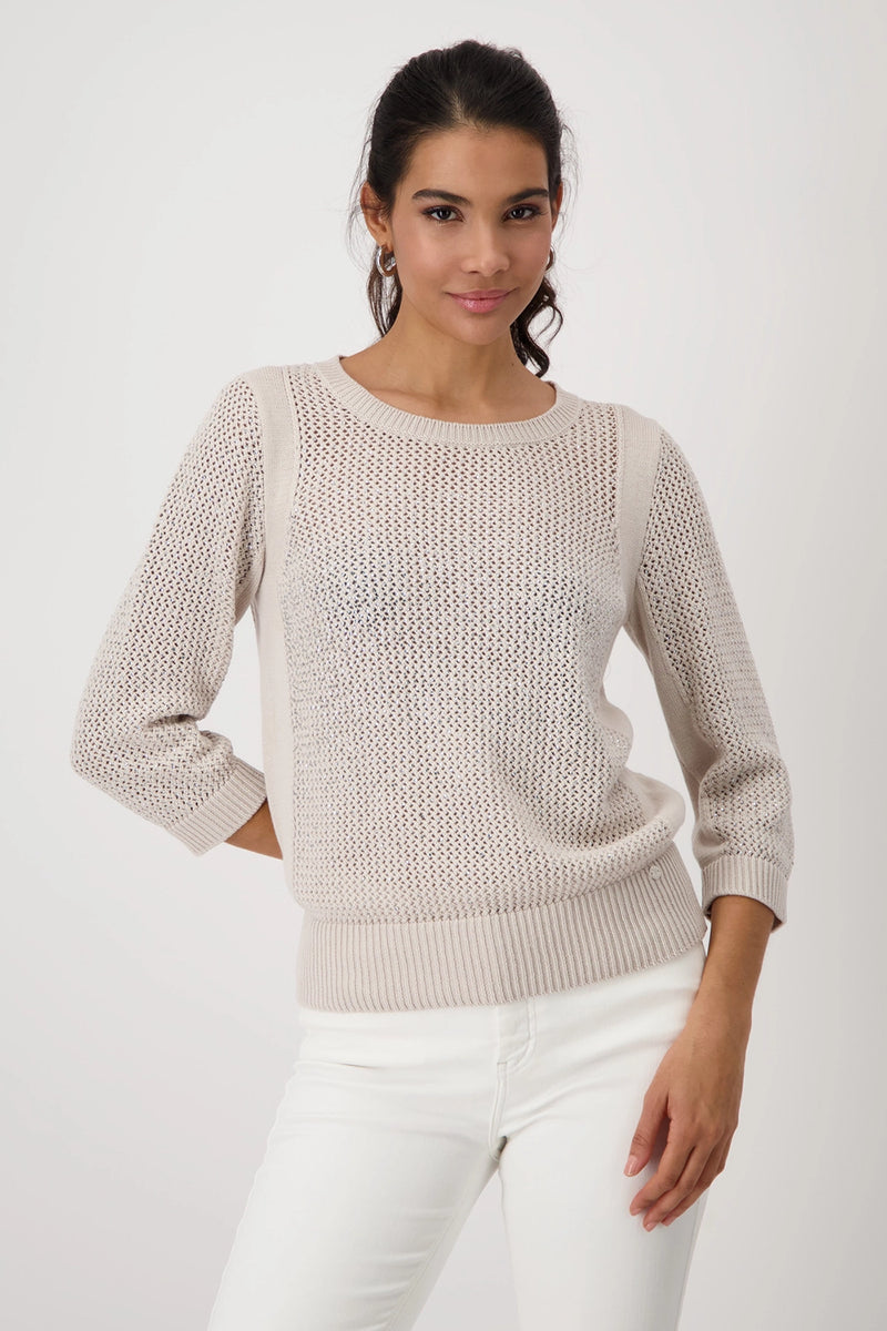Monari Knitted Jumper with Embellishment 409272