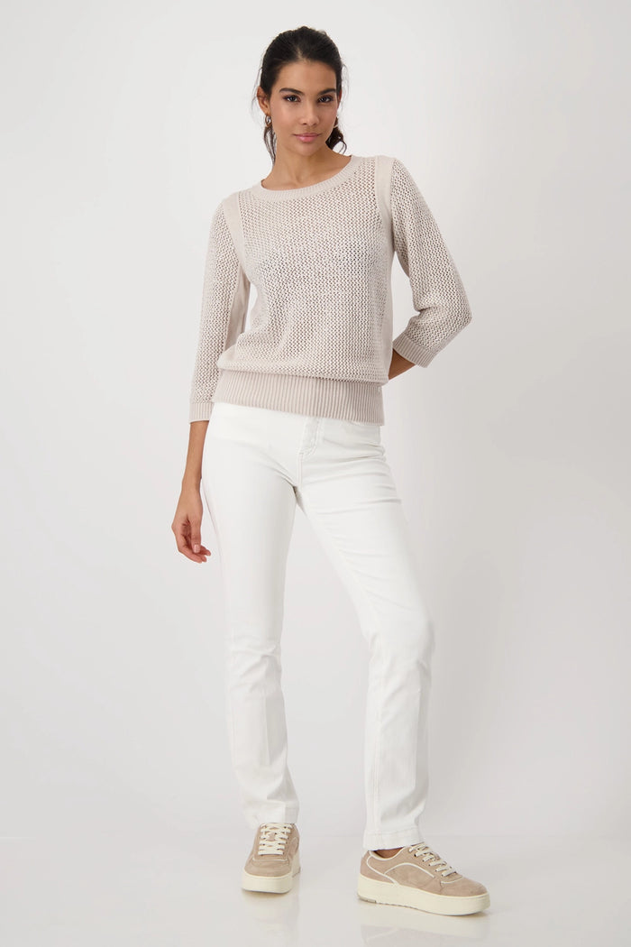 Monari Knitted Jumper with Embellishment 409272
