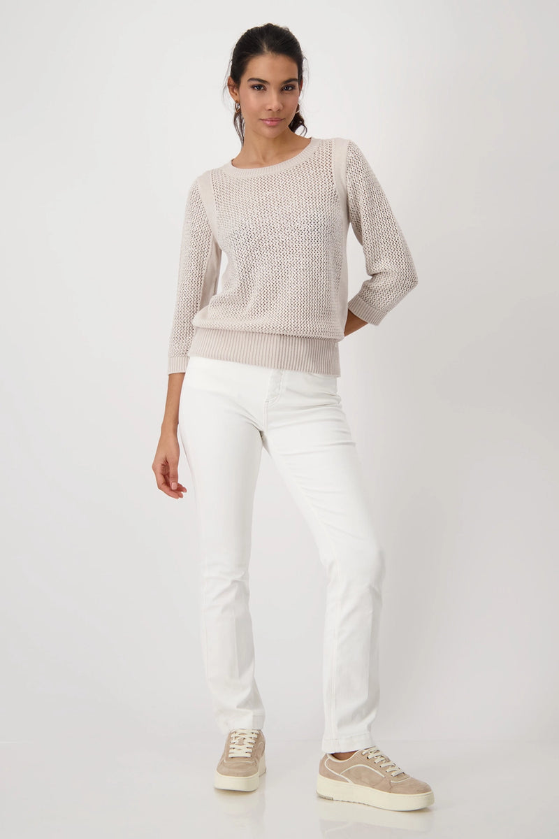 Monari Knitted Jumper with Embellishment 409272