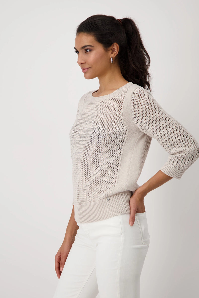 Monari Knitted Jumper with Embellishment 409272