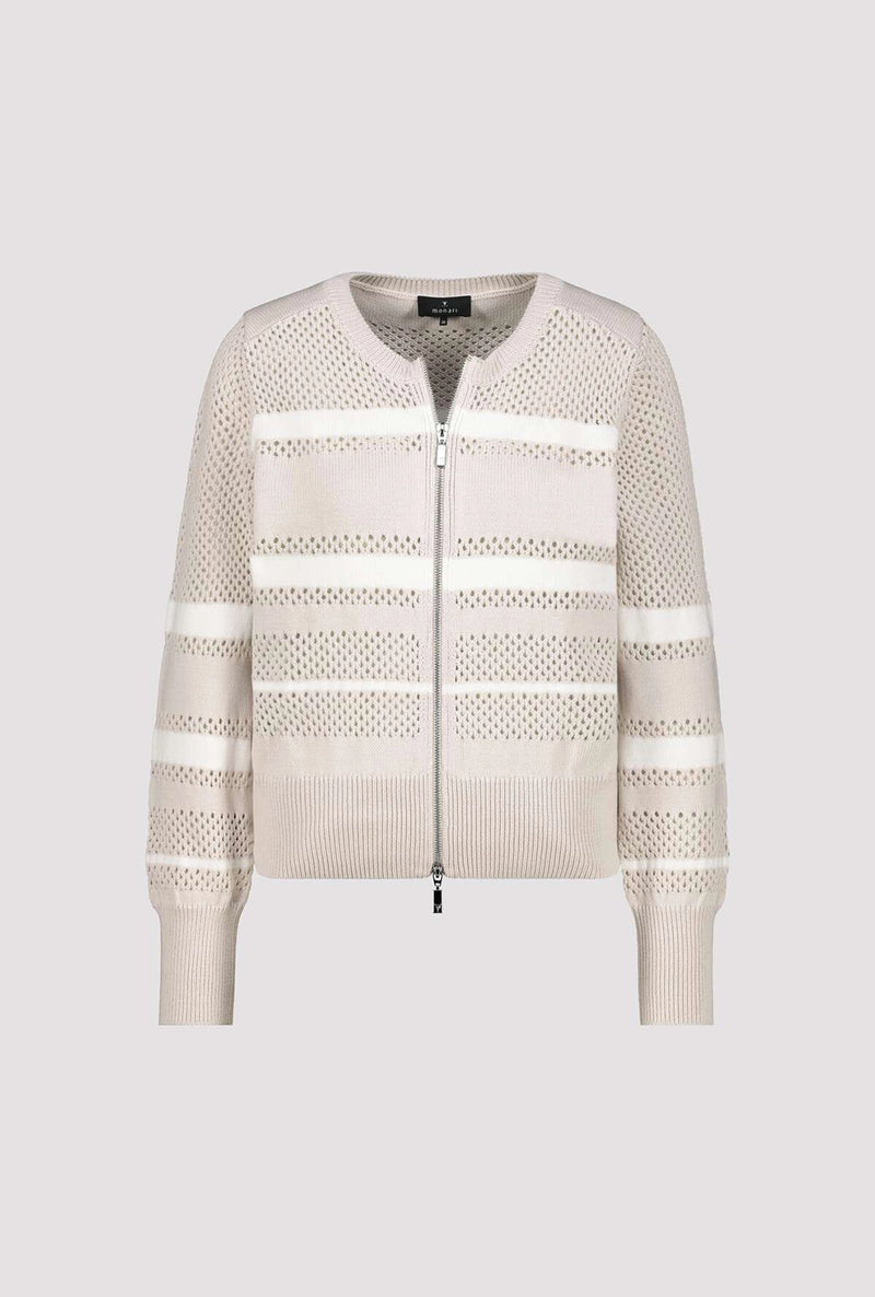 Monari Cardigan with stripes 409281