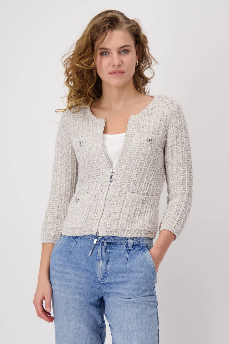 Monari Tweed Cardigan 409286