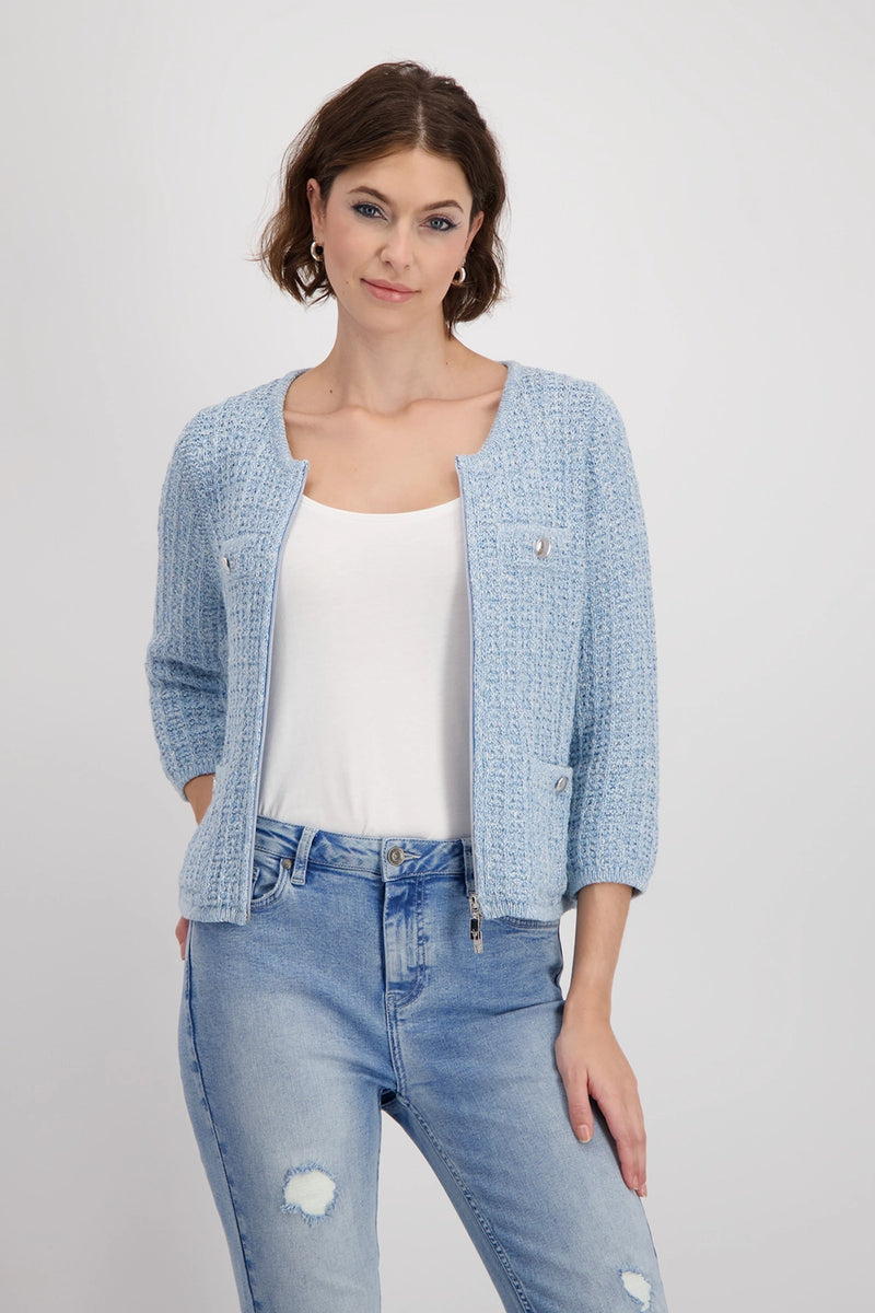 Monari Tweed Cardigan 409286