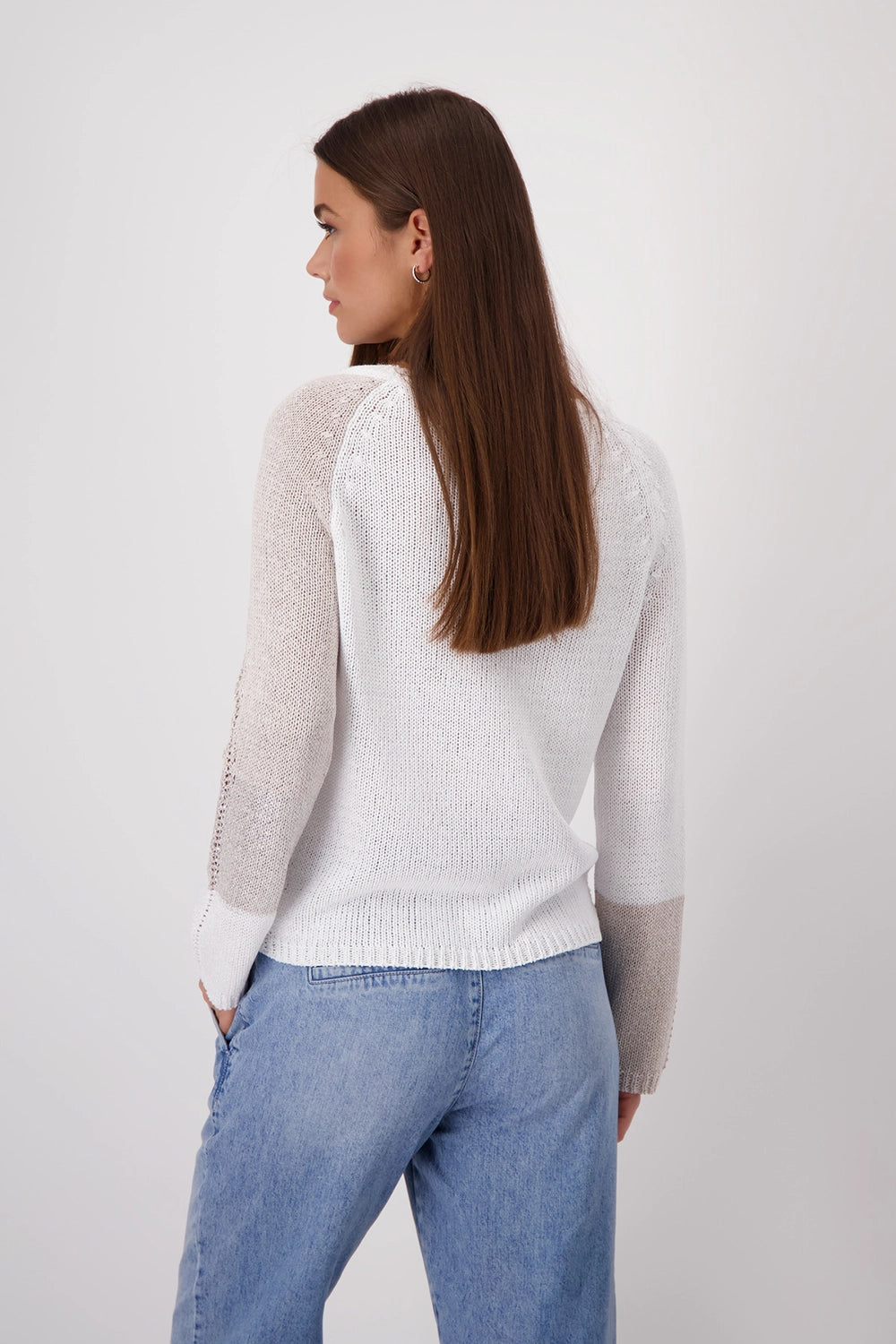 Monari Colour Block Knitted Jumper 409302
