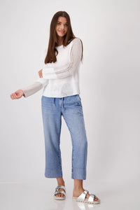 Monari Colour Block Knitted Jumper 409302