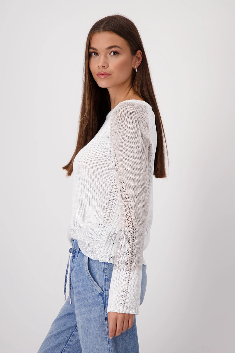 Monari Colour Block Knitted Jumper 409302