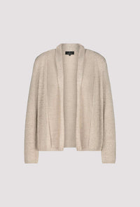 Monari Knitted open cardigan with shawl collar 409321