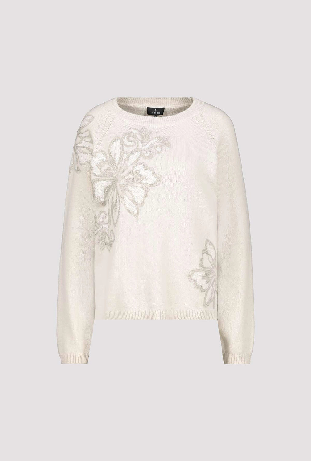 Monari Knitted jumper with stand-up collar 409328