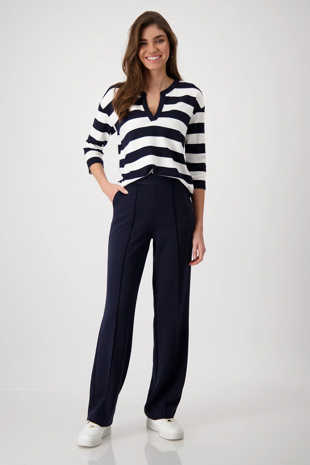 Monari Trousers with Script Waistband 409332