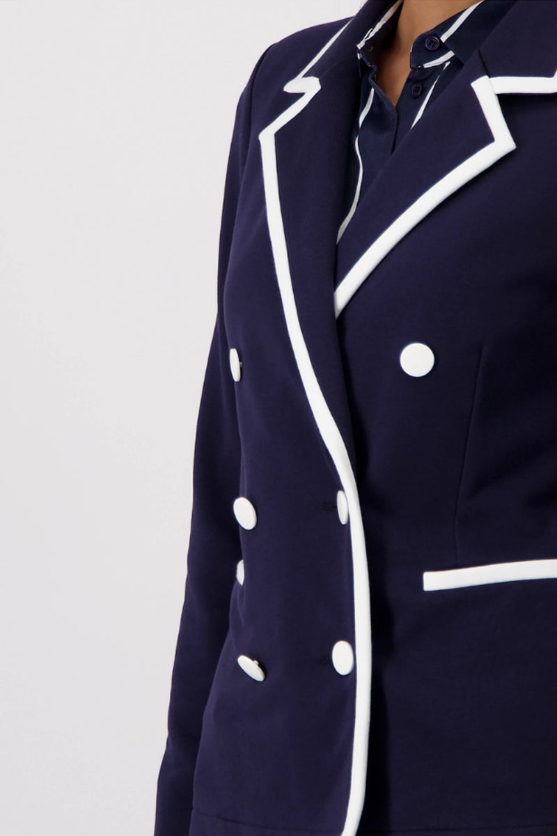 Monari Blazer with Contrasting Stripes 409347