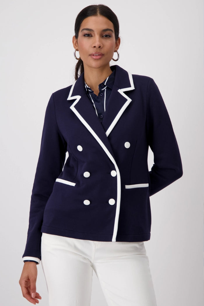 Monari Blazer with Contrasting Stripes 409347