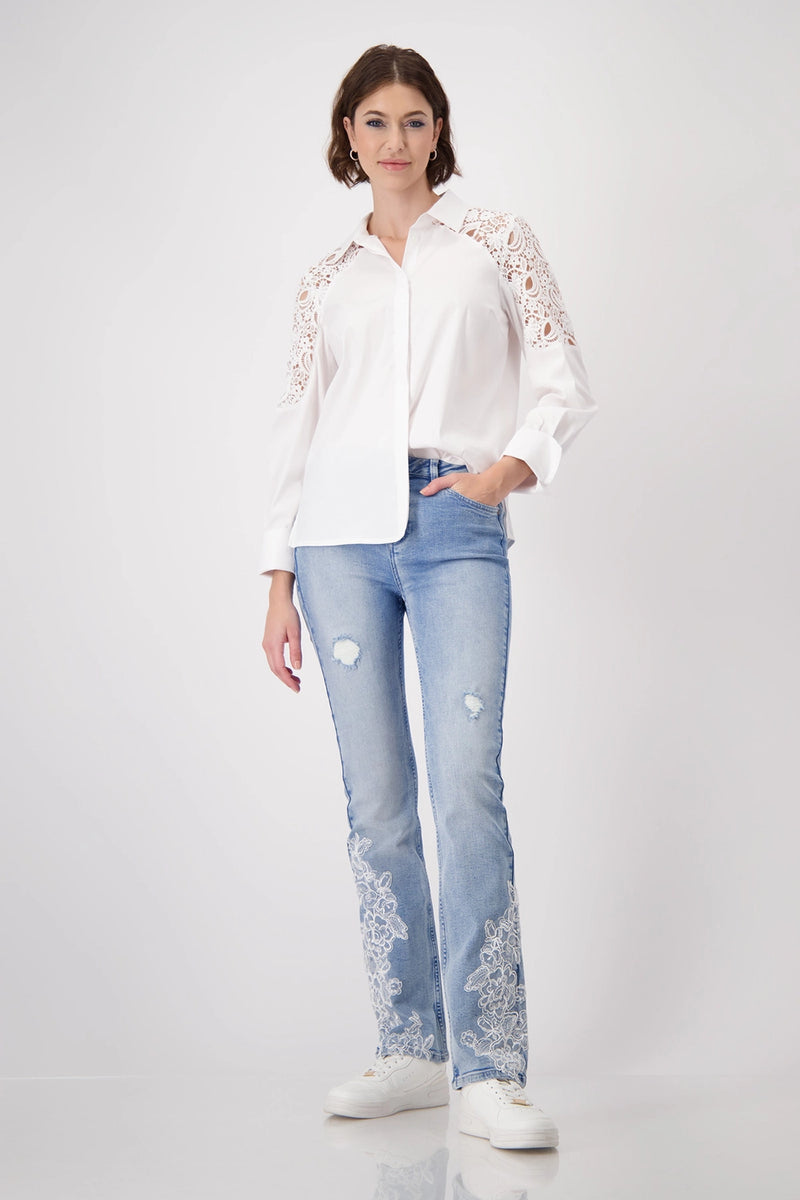 Monari Blouse with Lace Detail 409400