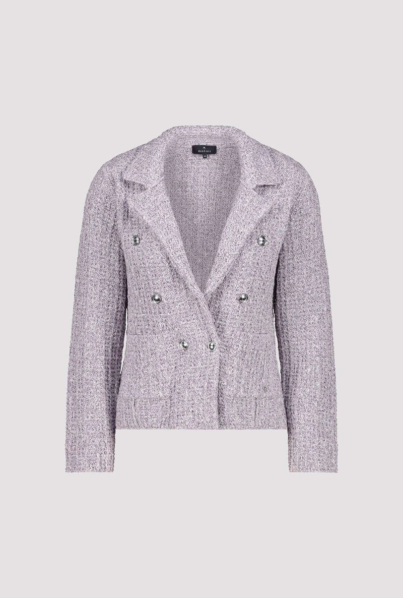 Monari Tweed Knitted Blazer 409446