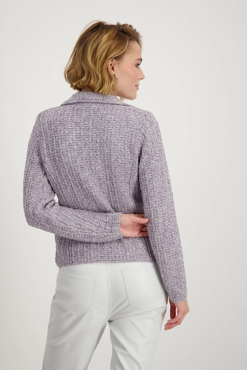Monari Tweed Knitted Blazer 409446