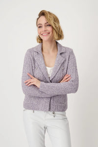 Monari Tweed Knitted Blazer 409446