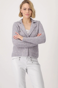 Monari Tweed Knitted Blazer 409446