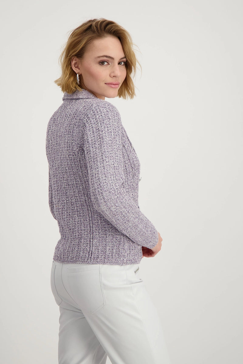 Monari Tweed Knitted Blazer 409446