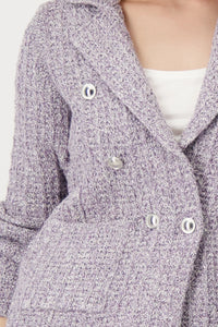 Monari Tweed Knitted Blazer 409446