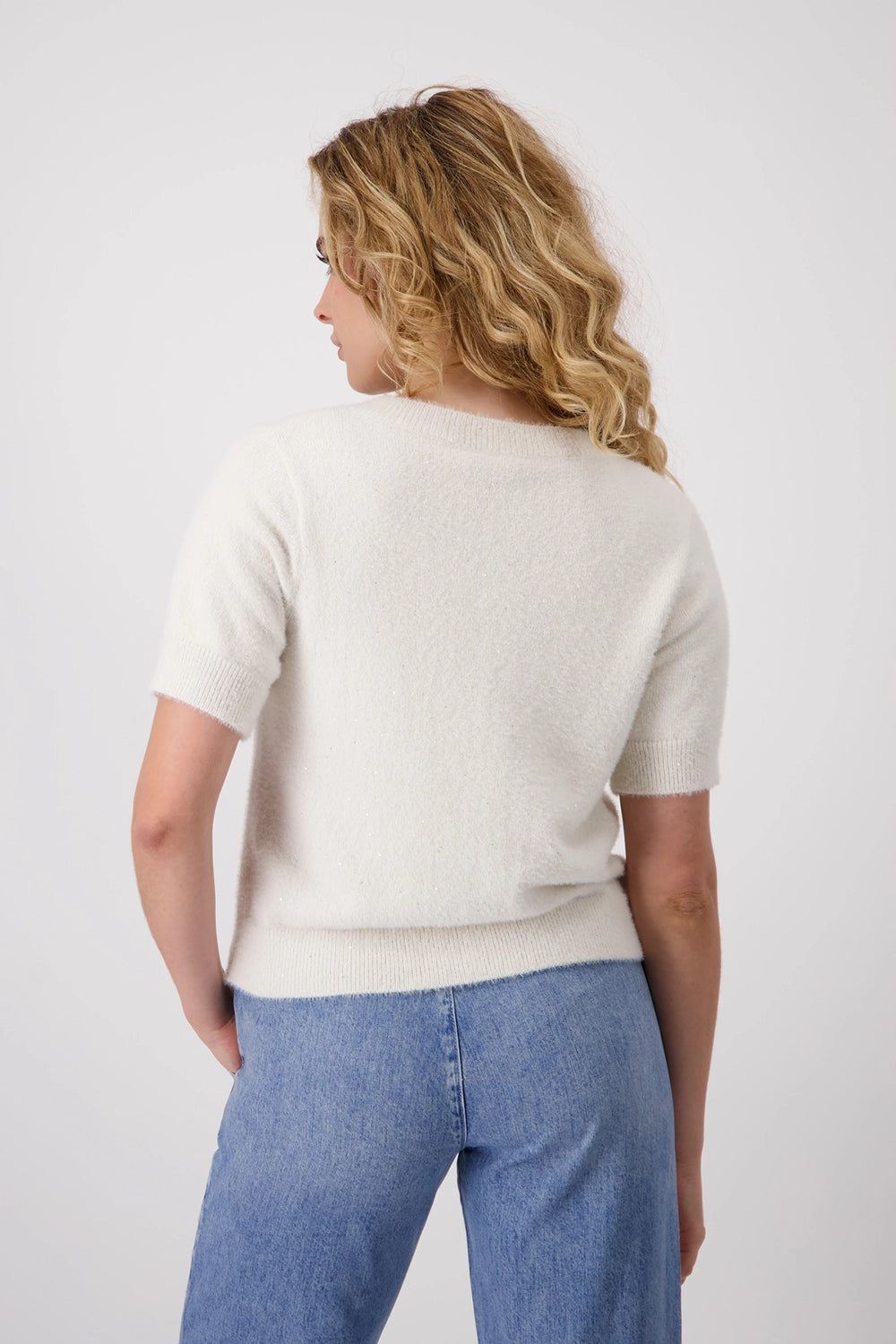 Monari Fleecy Cardigan with Sequins 409468