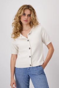 Monari Fleecy Cardigan with Sequins 409468