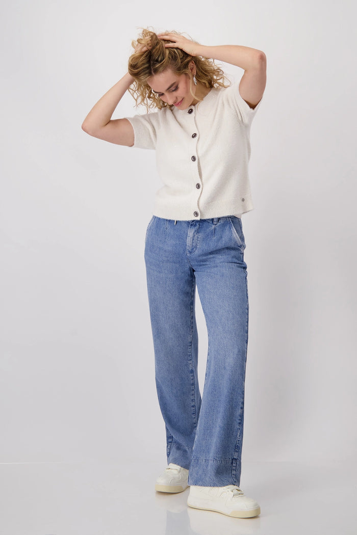 Monari Fleecy Cardigan with Sequins 409468
