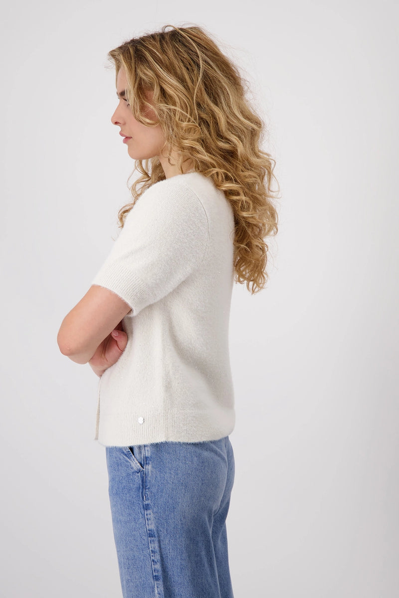 Monari Fleecy Cardigan with Sequins 409468